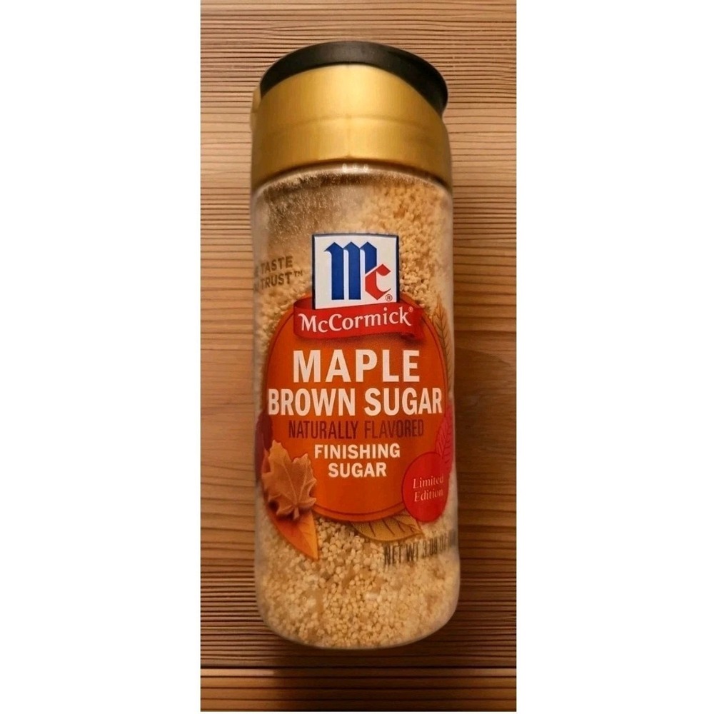 🎃, Limited Edition, McCormick, Maple Brown Sugar Finishing Sugar, 3.61 oz